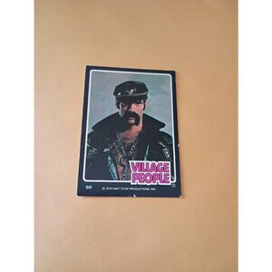 Vintage 1979 Village People Trading Card #60 Disco Era Vintage Music Collectible